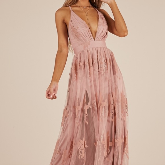 promenade maxi dress in navy
